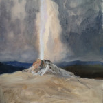 painting a geyser demonstration picture 3 for Three Keys to Plein Air Success, Inspiration, Composition & Application, Part 2