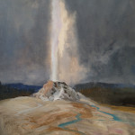 painting a geyser demonstration picture 4 for Three Keys to Plein Air Success, Inspiration, Composition & Application, Part 2