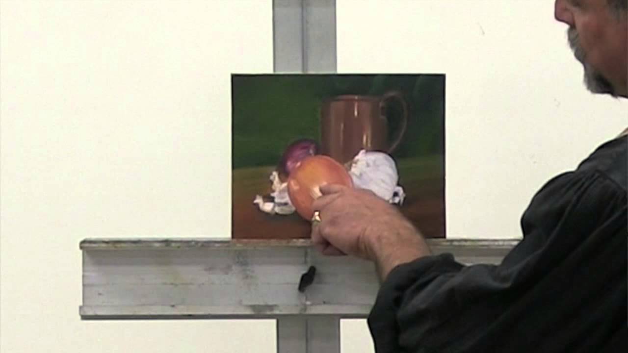 Central focal point in oil painting Stefan Baumann #PleinAir #AllaPrima #OilPainting