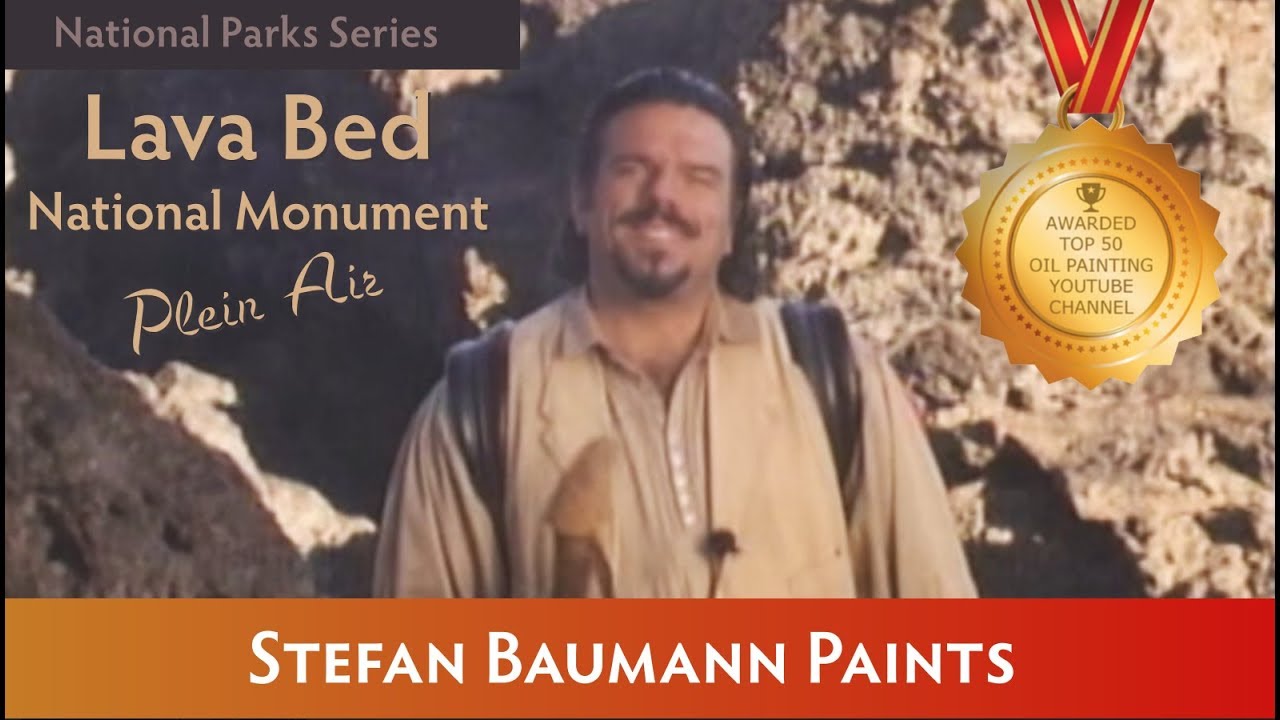 Plein Air Painting in Lava Beds National Monument  y Stefan Baumann
