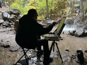 Painting, Plein Air Painting, Loation Painting, Mt Shasta,