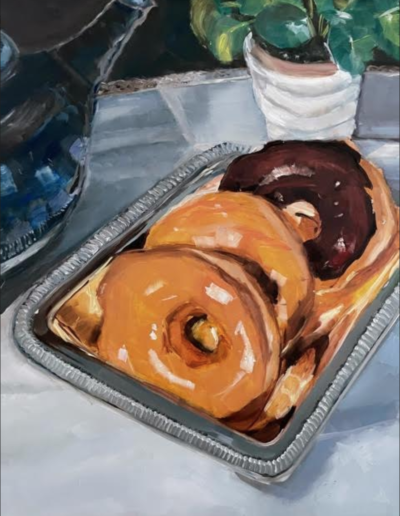 Baumann coaching student Chris Caulfield