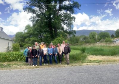 Workshop participants pose for a class photo with Stefan Baumann